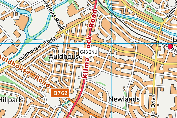 G43 2NU map - OS VectorMap District (Ordnance Survey)