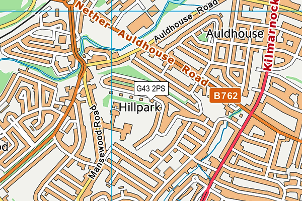 G43 2PS map - OS VectorMap District (Ordnance Survey)