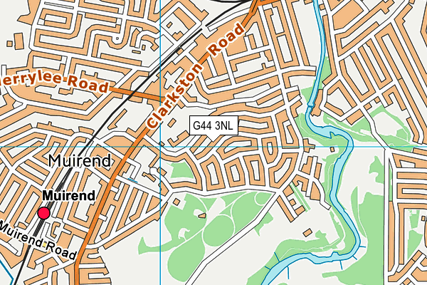 G44 3NL map - OS VectorMap District (Ordnance Survey)
