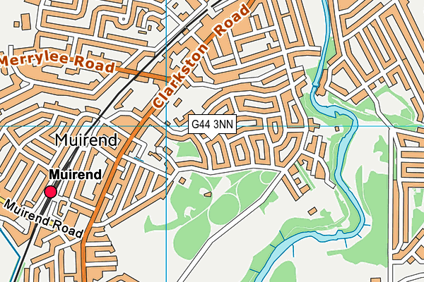 G44 3NN map - OS VectorMap District (Ordnance Survey)