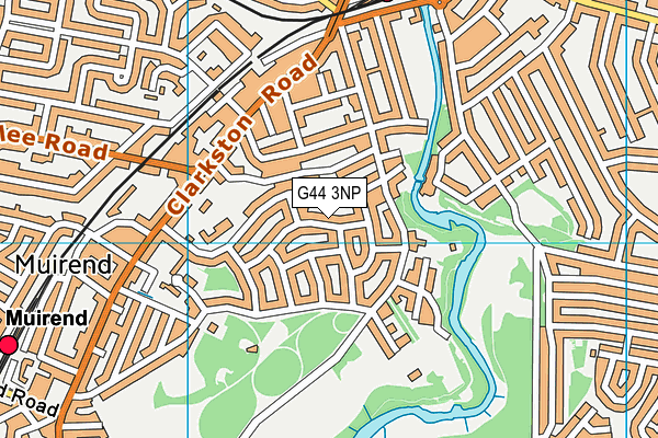 G44 3NP map - OS VectorMap District (Ordnance Survey)