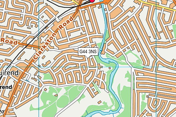 G44 3NS map - OS VectorMap District (Ordnance Survey)