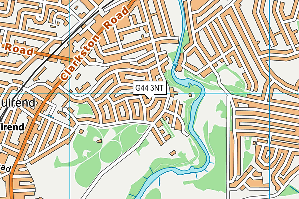 G44 3NT map - OS VectorMap District (Ordnance Survey)