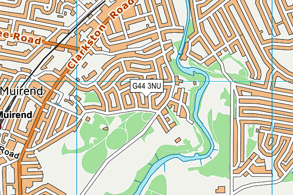 G44 3NU map - OS VectorMap District (Ordnance Survey)