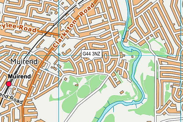 G44 3NZ map - OS VectorMap District (Ordnance Survey)