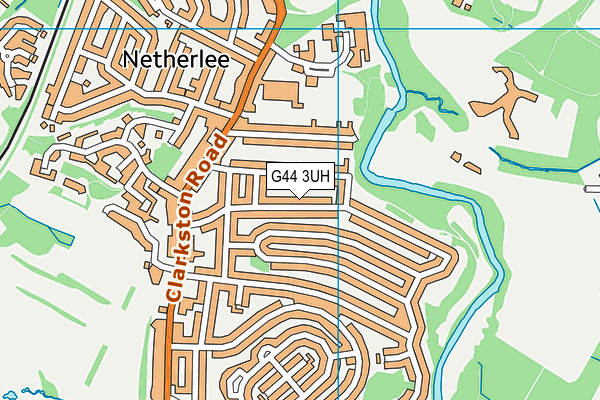 G44 3UH map - OS VectorMap District (Ordnance Survey)