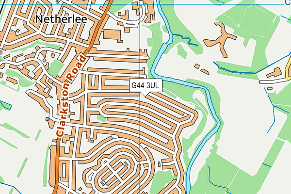 G44 3UL map - OS VectorMap District (Ordnance Survey)