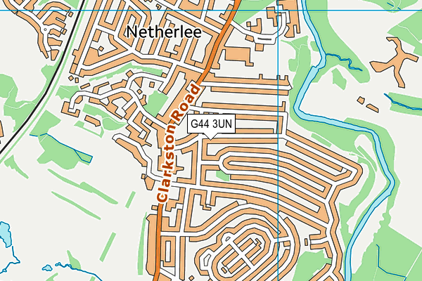 G44 3UN map - OS VectorMap District (Ordnance Survey)