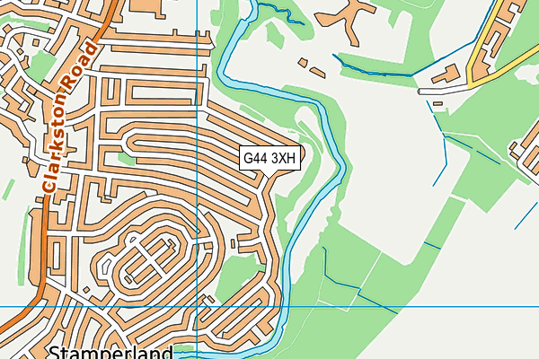 G44 3XH map - OS VectorMap District (Ordnance Survey)