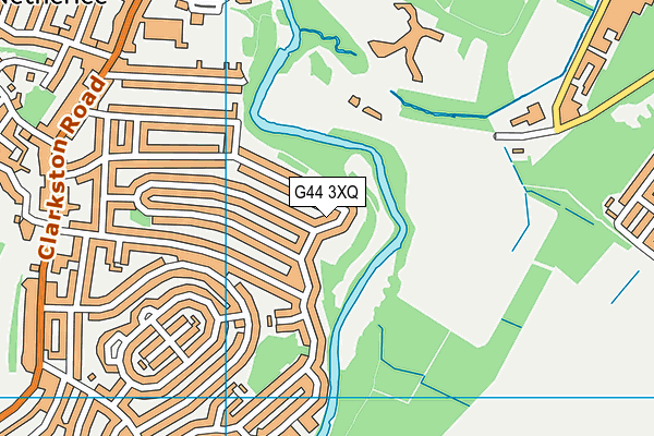 G44 3XQ map - OS VectorMap District (Ordnance Survey)