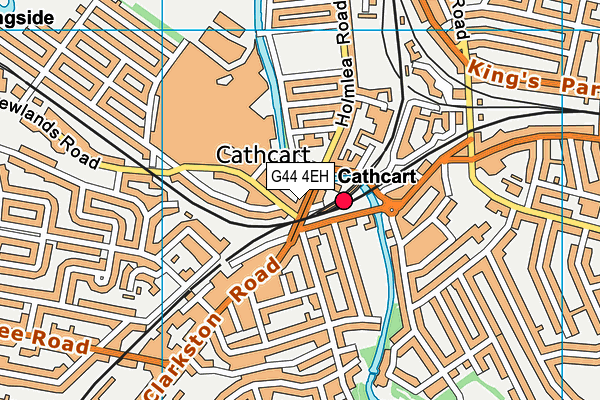 G44 4EH map - OS VectorMap District (Ordnance Survey)