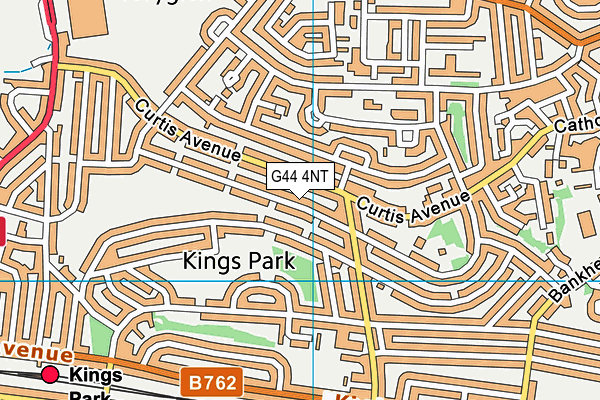 G44 4NT map - OS VectorMap District (Ordnance Survey)