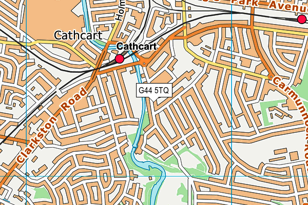 G44 5TQ map - OS VectorMap District (Ordnance Survey)