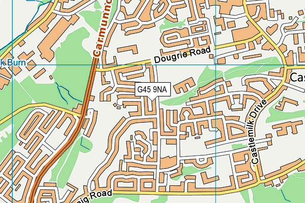 G45 9NA map - OS VectorMap District (Ordnance Survey)