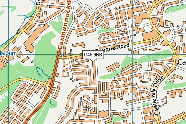 G45 9NB map - OS VectorMap District (Ordnance Survey)