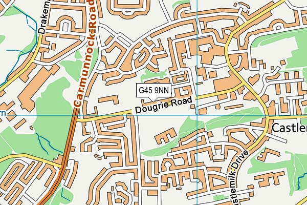 G45 9NN map - OS VectorMap District (Ordnance Survey)