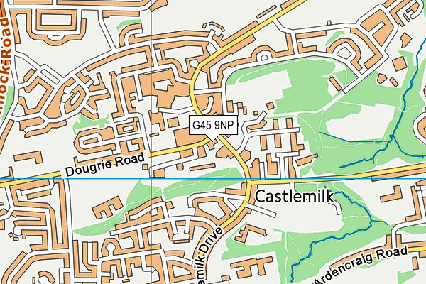 G45 9NP map - OS VectorMap District (Ordnance Survey)