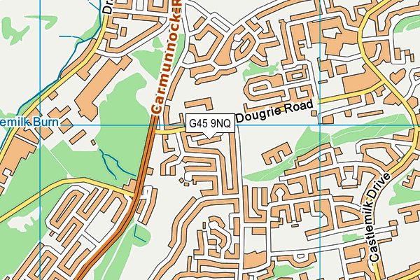 G45 9NQ map - OS VectorMap District (Ordnance Survey)