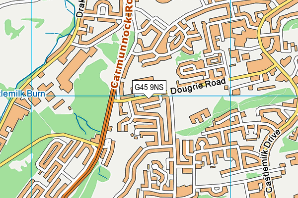 G45 9NS map - OS VectorMap District (Ordnance Survey)