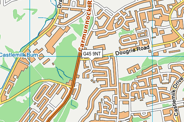 G45 9NT map - OS VectorMap District (Ordnance Survey)