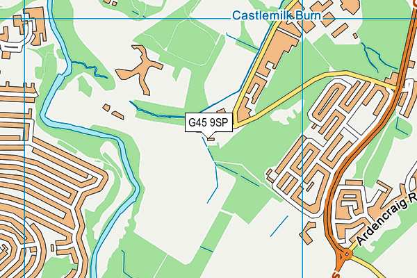 G45 9SP map - OS VectorMap District (Ordnance Survey)