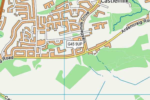 G45 9UP map - OS VectorMap District (Ordnance Survey)