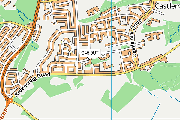 G45 9UT map - OS VectorMap District (Ordnance Survey)