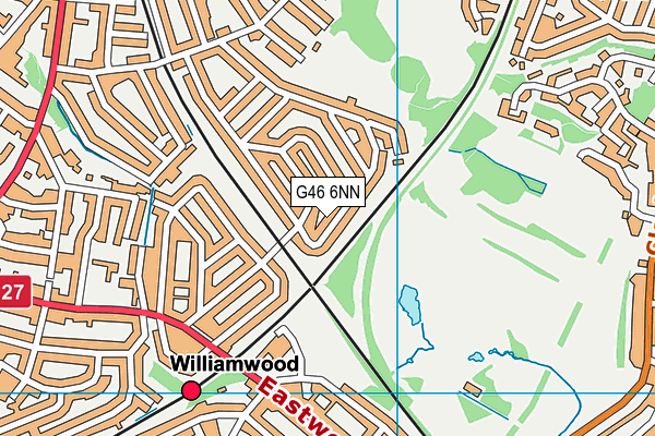 G46 6NN map - OS VectorMap District (Ordnance Survey)