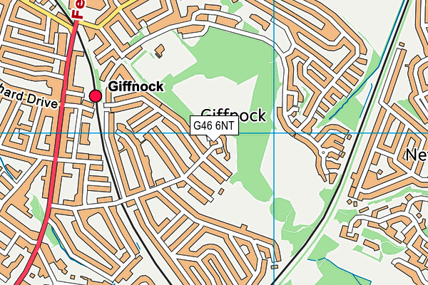 G46 6NT map - OS VectorMap District (Ordnance Survey)