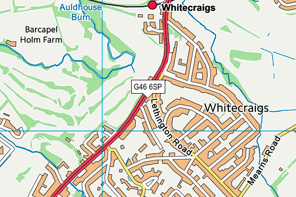 G46 6SP map - OS VectorMap District (Ordnance Survey)