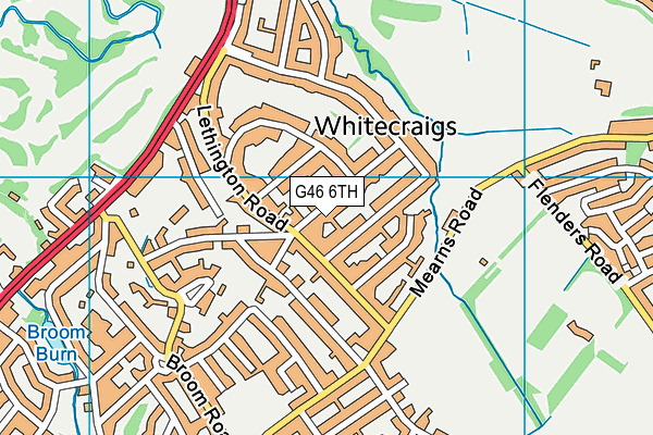 G46 6TH map - OS VectorMap District (Ordnance Survey)