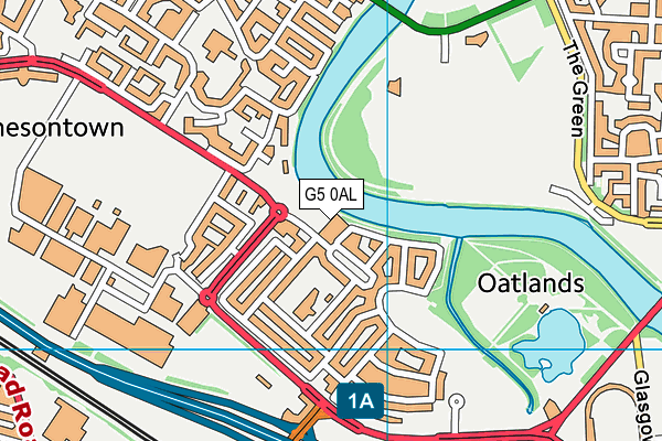 G5 0AL map - OS VectorMap District (Ordnance Survey)