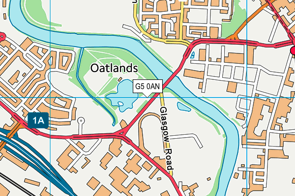 G5 0AN map - OS VectorMap District (Ordnance Survey)