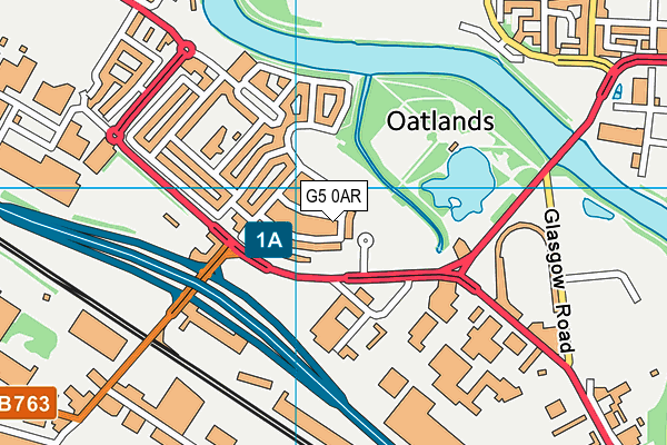 G5 0AR map - OS VectorMap District (Ordnance Survey)