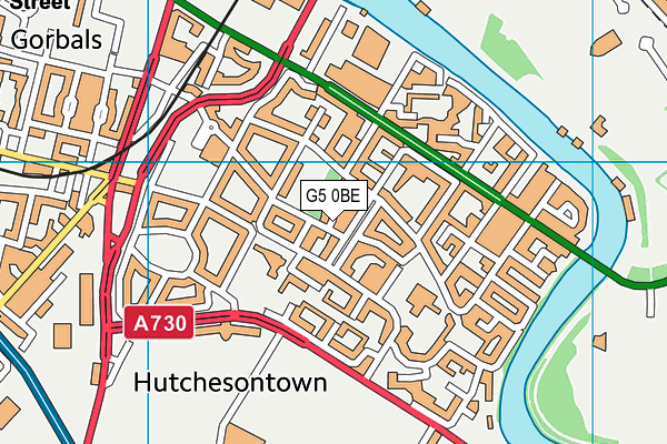 G5 0BE map - OS VectorMap District (Ordnance Survey)