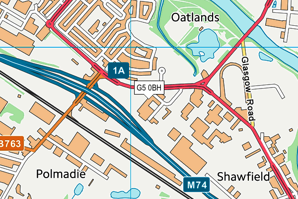 G5 0BH map - OS VectorMap District (Ordnance Survey)