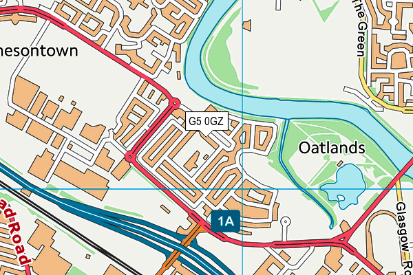 G5 0GZ map - OS VectorMap District (Ordnance Survey)