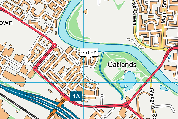 G5 0HY map - OS VectorMap District (Ordnance Survey)