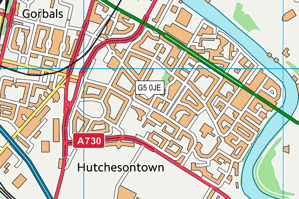 G5 0JE map - OS VectorMap District (Ordnance Survey)