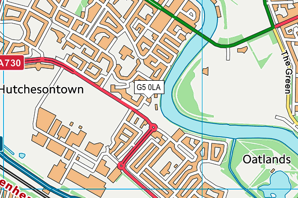 G5 0LA map - OS VectorMap District (Ordnance Survey)