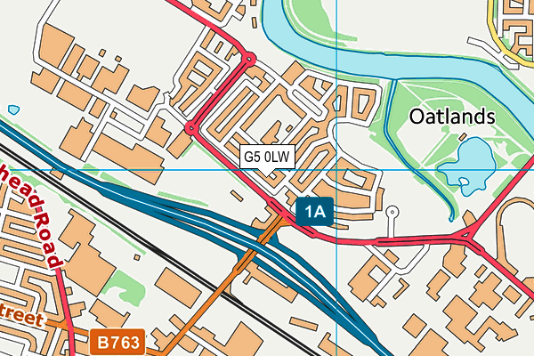G5 0LW map - OS VectorMap District (Ordnance Survey)