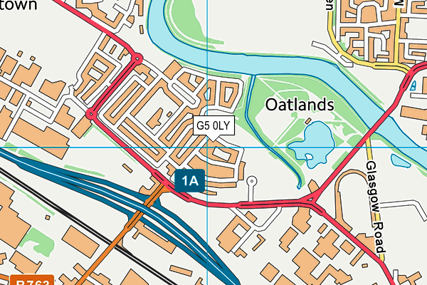 G5 0LY map - OS VectorMap District (Ordnance Survey)