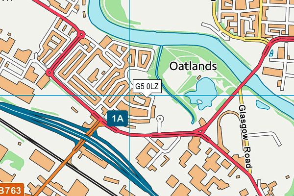 G5 0LZ map - OS VectorMap District (Ordnance Survey)