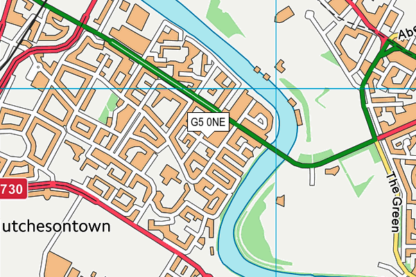G5 0NE map - OS VectorMap District (Ordnance Survey)