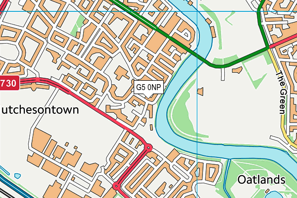 G5 0NP map - OS VectorMap District (Ordnance Survey)
