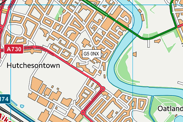 G5 0NX map - OS VectorMap District (Ordnance Survey)