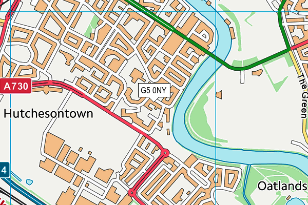 G5 0NY map - OS VectorMap District (Ordnance Survey)