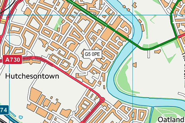 G5 0PE map - OS VectorMap District (Ordnance Survey)