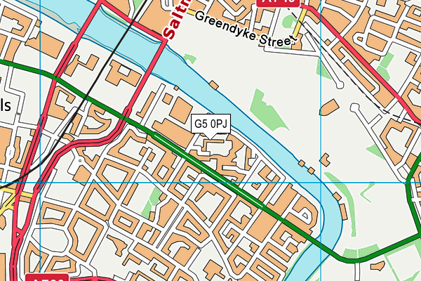 G5 0PJ map - OS VectorMap District (Ordnance Survey)