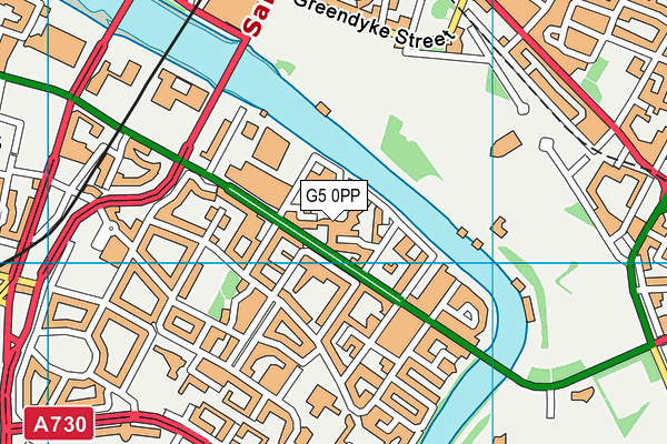 G5 0PP map - OS VectorMap District (Ordnance Survey)